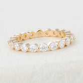 1.22 CT Round Shaped Moissanite Full Eternity Wedding Band 2